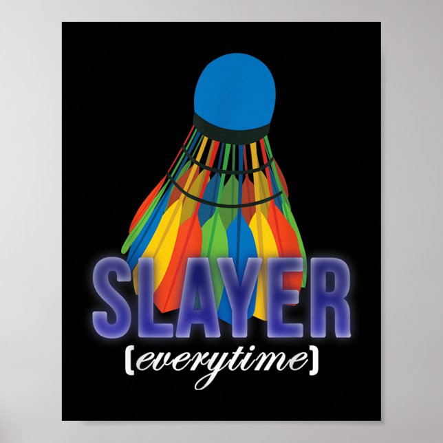 Affiche Shuttle Badminton Player Quote  (Devant)