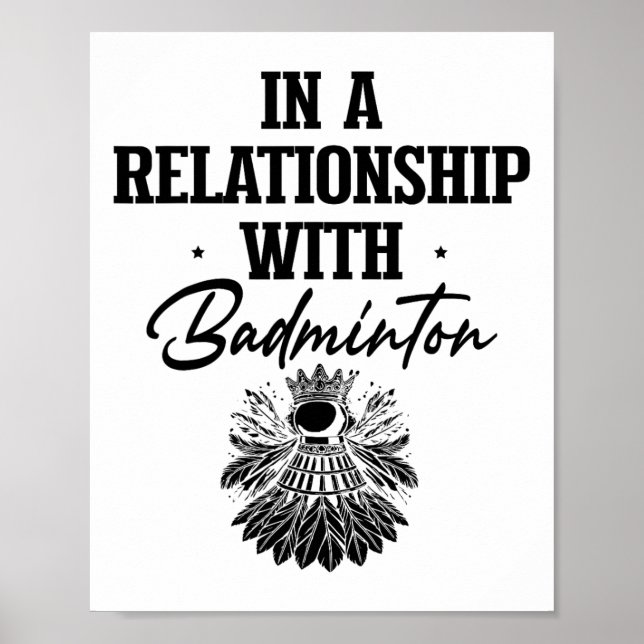 Affiche Shuttle Badminton Player Shuttle Racket 1 (Devant)