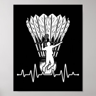 Affiche Shuttle Heartbeat Badminton