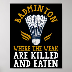 Affiche Shuttle Joueur Badminton