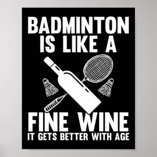 Affiche Shuttle Joueur Badminton