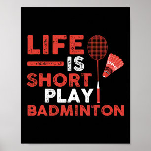 Affiche Shuttle Joueur Badminton
