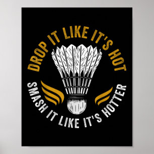 Affiche Shuttle Joueur Badminton