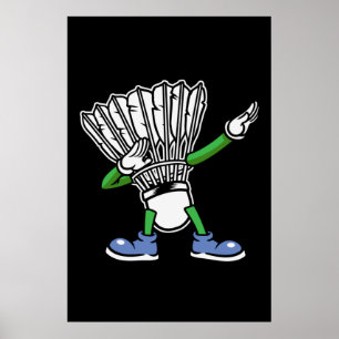Affiche Shuttlecock de Badminton Dabbing