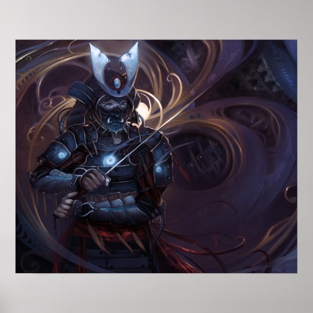 Affiche SHWANN : Le DJ Futuriste Samurai (Devant)