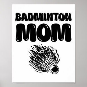 Affiche Si Cela Concerne Badminton, Comptez-Moi En Navette