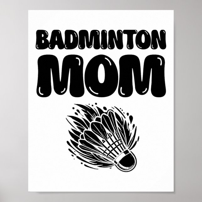 Affiche Si Cela Concerne Badminton, Comptez-Moi En Navette (Devant)