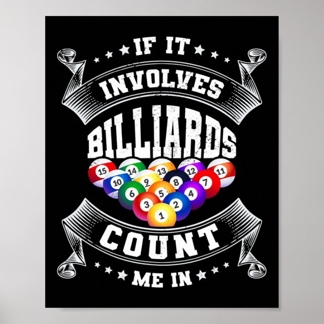 Affiche Si Cela Impliquait Des Billards Me Comptent Dans L (Devant)