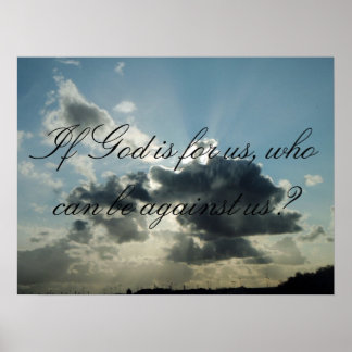 Affiche Si Dieu est pour nous, qui peut être contre nous ?