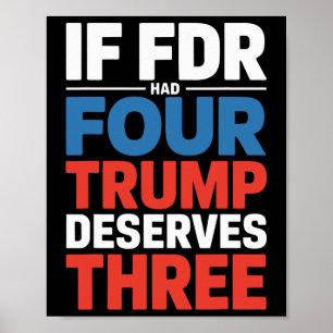Affiche Si Franklin D Roosevelt Avait Quatre Trump À Mérit