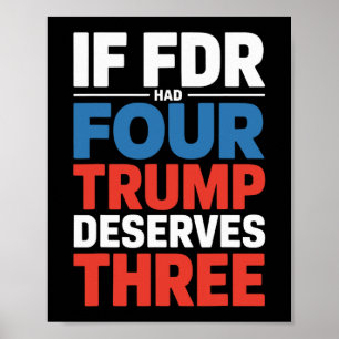 Affiche Si Franklin D Roosevelt Avait Quatre Trump À Mérit