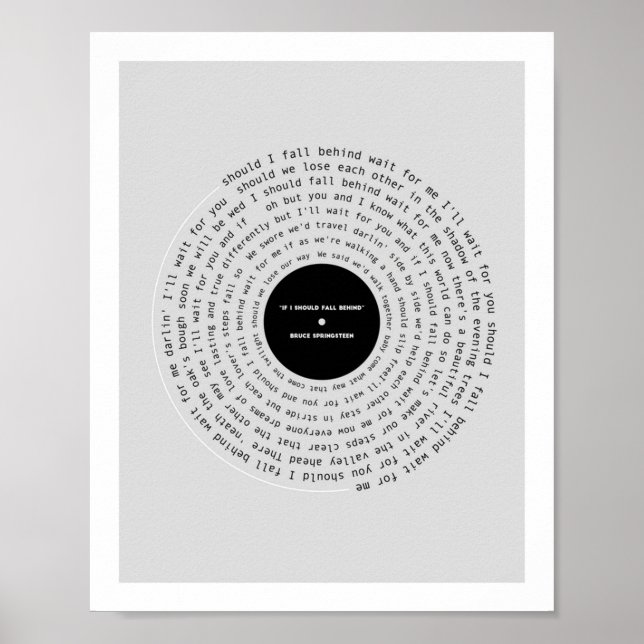 Affiche Si je dois tomber derrière le lyrique (Devant)