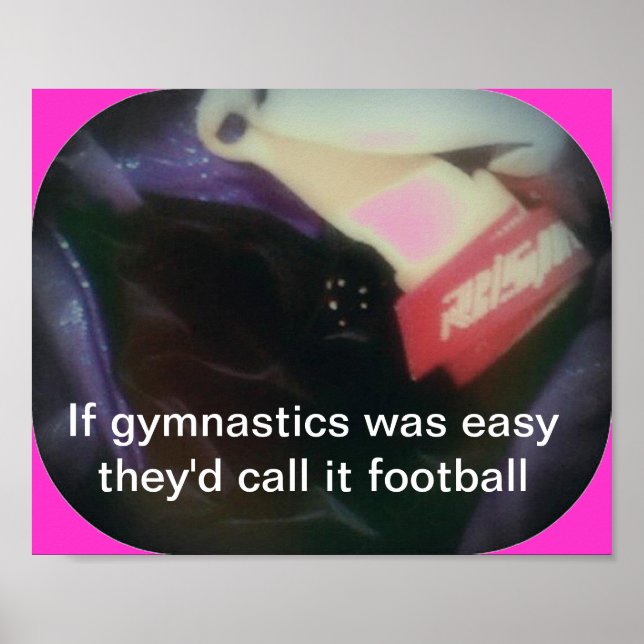 Affiche Si la gymnastique était facile (Devant)