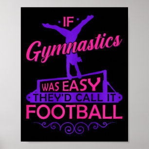 Affiche Si la gymnastique était facile, on l'appellerait f