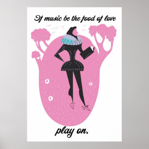 Affiche Si la musique est la nourriture de l'amour, jouez