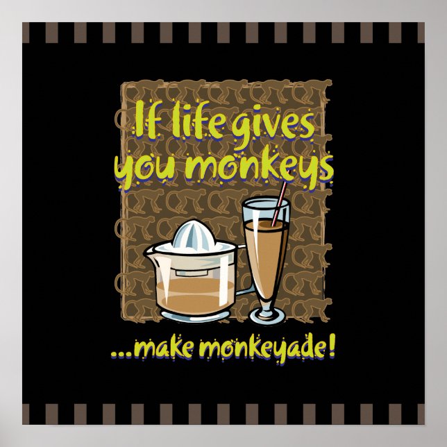 Affiche Si la vie vous donne des singes (Devant)