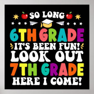 Affiche Si longue 6e année regardez dehors 7e année Je vie