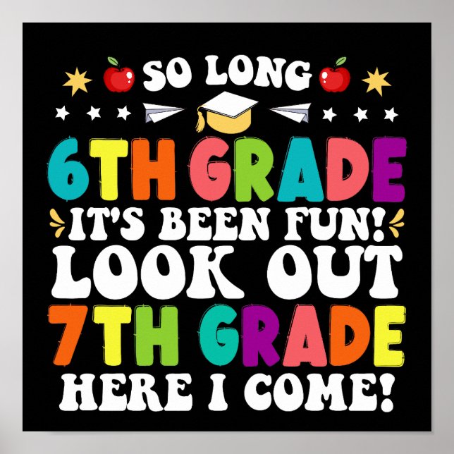 Affiche Si longue 6e année regardez dehors 7e année Je vie (Devant)