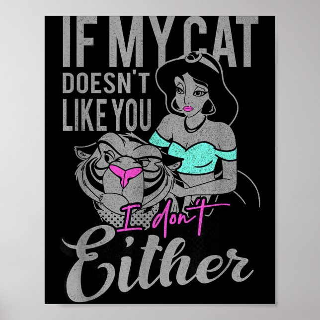 Affiche Si mon chat ne vous aime pas je ne (Devant)