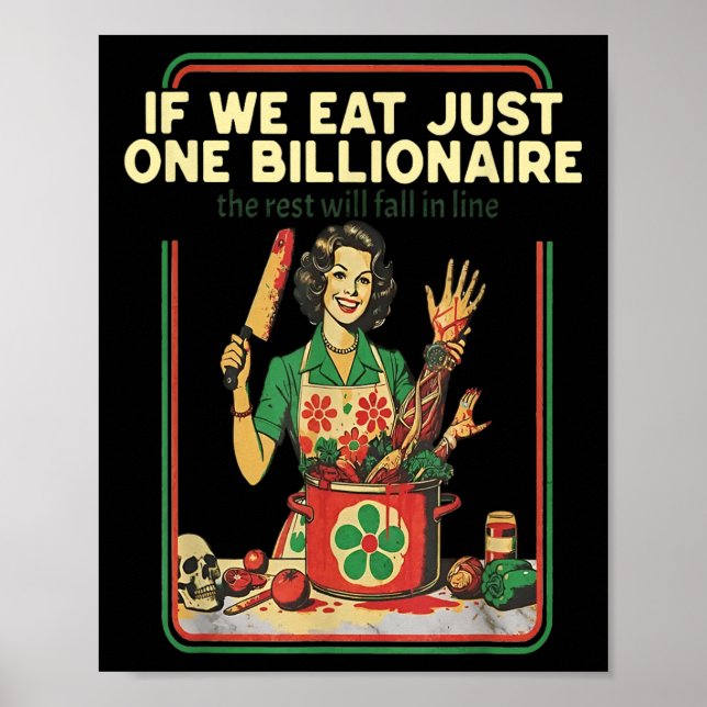 Affiche Si Nous Ne Mangeons Qu'Un Milliard, Le Reste Tombe (Devant)