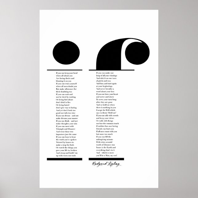 Affiche Si par Rudyard Kipling (toutes les options) (Devant)