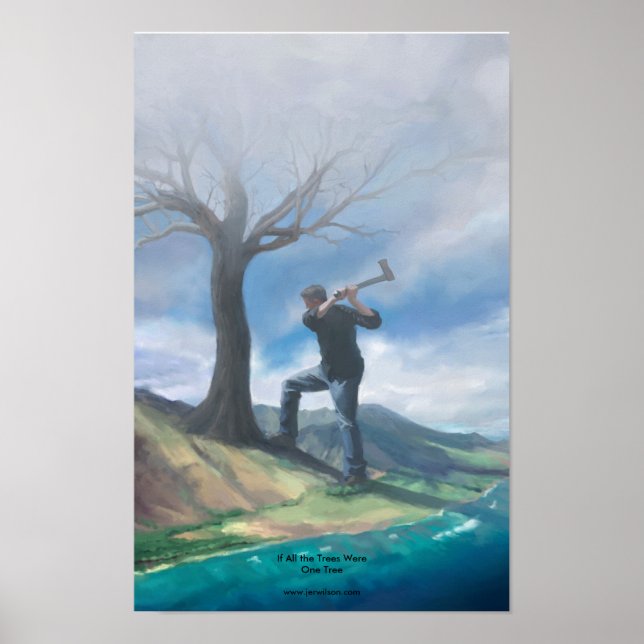 Affiche Si tous les arbres étaient un seul arbre (Devant)