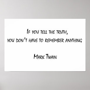 Affiche Si tu dis la vérité