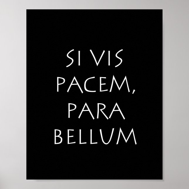 Affiche Si vis pacem para bellum (Devant)