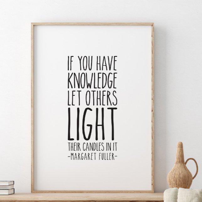 Affiche Si vous avez des connaissances laissez les autres, (Créateur téléchargé)