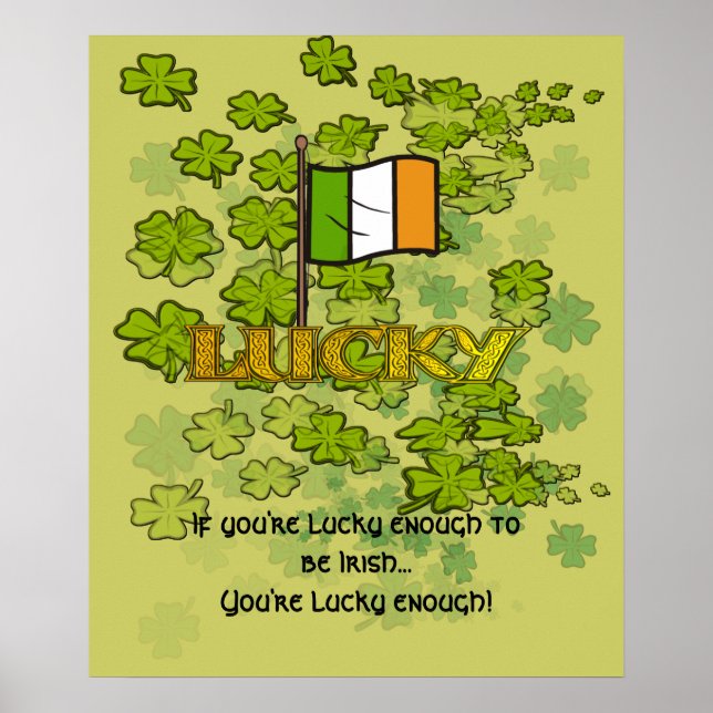 Affiche Si vous avez la chance d'être Irlandais... (Devant)