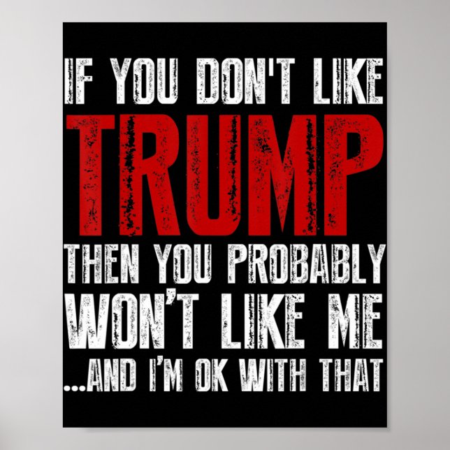 Affiche Si vous n'aimez pas Trump  (Devant)