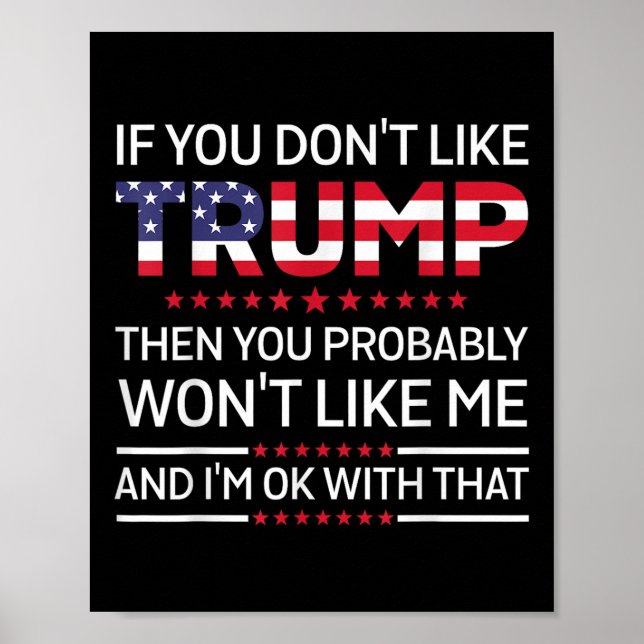 Affiche Si Vous N'Aimez Pas Trump, Vous N'Aimerez Probable (Devant)