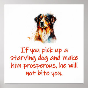 Affiche Si vous ne croyez pas que les chiens ont des âmes