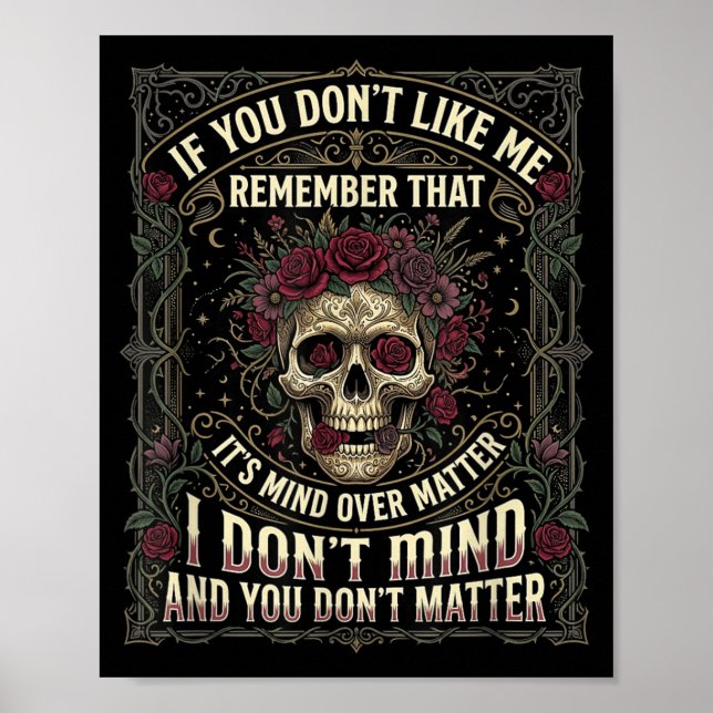 Affiche Si vous ne m'aimez pas rappelez-vous que c'est l'e (Devant)