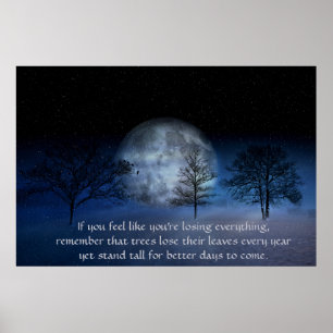 Affiche Si vous pensez perdre - Citation Inspirationnelle