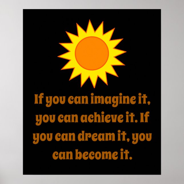 Affiche Si Vous Pouvez L'Imaginer - Citation Créativité (Devant)
