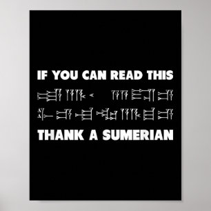 Affiche Si Vous Pouvez Lire Ce Sumérien Cuneiform Archaeol