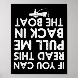 Affiche Si vous pouvez lire ceci tirez pour être Ck bateau