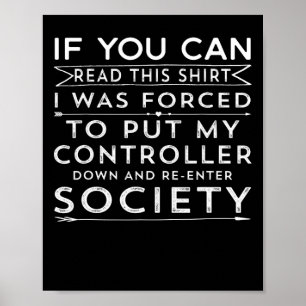 Affiche Si Vous Pouvez Lire Cela, J'Ai Été Forcé De Mettre