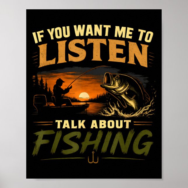 Affiche Si vous voulez que je parle de pêche  (Devant)