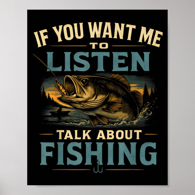 Affiche Si vous voulez que je parle de pêche  (Devant)
