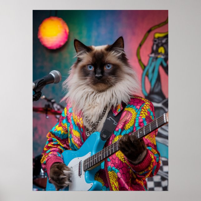 Affiche Siamese Cat Rocker (Devant)