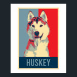Affiche Sibérie Husky Chien Portrait Pop Art<br><div class="desc">Siberian Husky Dog Portrait Hope Poster design et plus de produits pour les propriétaires et les amoureux de les chiens qui aiment les animaux. Le cadeau parfait pour votre meilleur petit ami pour lui montrer que vous aimez.</div>