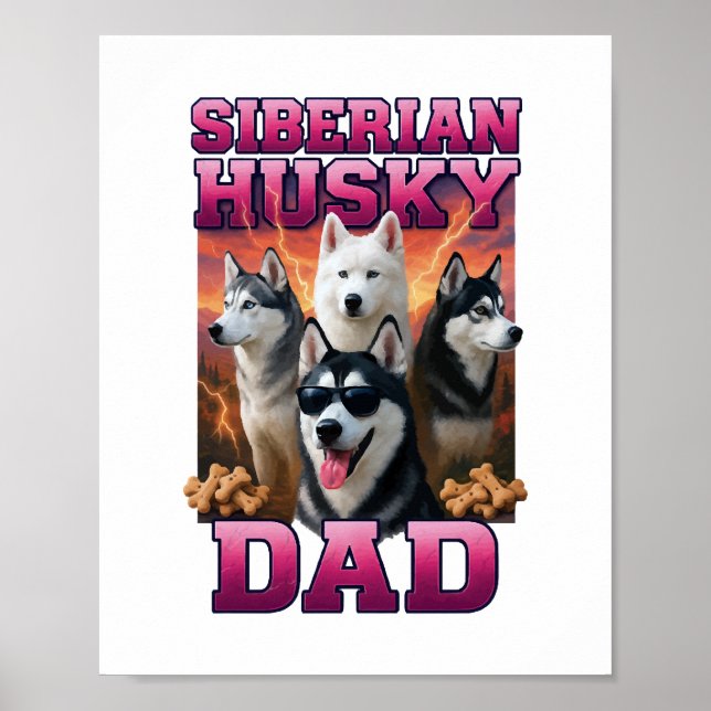 Affiche Sibérien Husky (Devant)