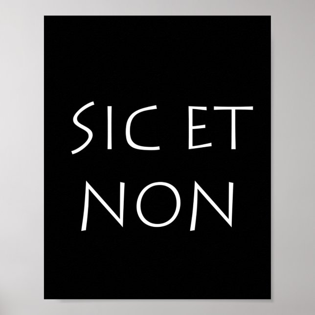 Affiche sic et (Devant)