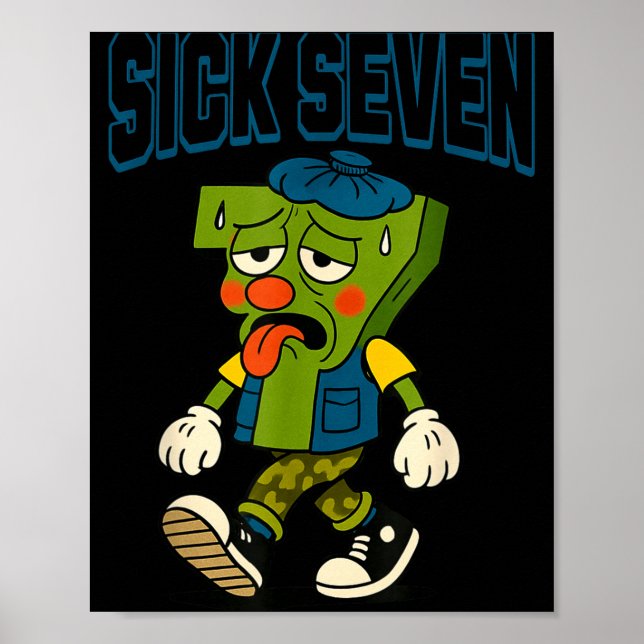 Affiche Sick Seven 67 Halloween Costume For Pular Design  (Devant)