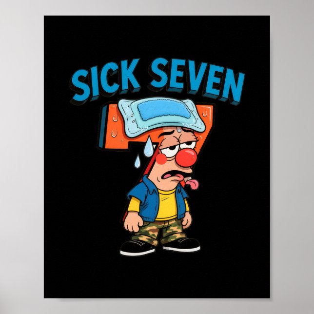 Affiche Sick Seven Funny Meme 67 Six Seven Halloween Costu (Devant)