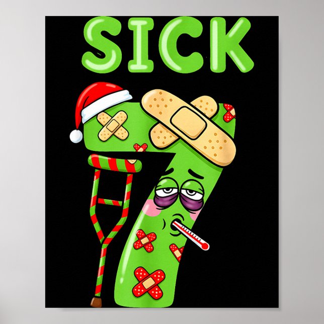 Affiche Sick Seven Meme 67 Six Seven Santa Hat Christmas P (Devant)