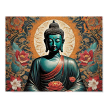 Siddharta Gautama Bouddha en méditation avec des f