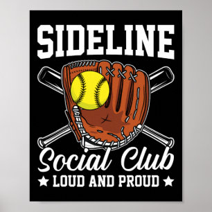 Affiche Sideline Social Club Fière et Fiére Rétro Maman Pa